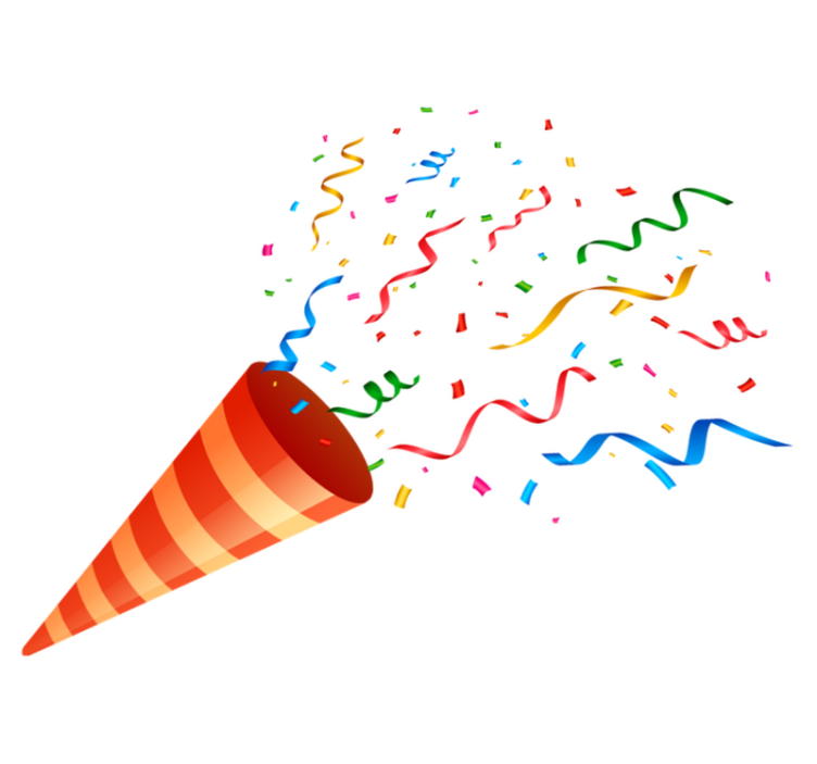 幾何学的なビニールマットお祝いのコンフェッティ - TENSTICKERS