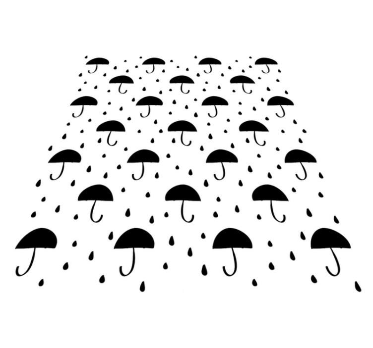 幾何学的なビニールマット雨滴のコンフェッティ - TENSTICKERS