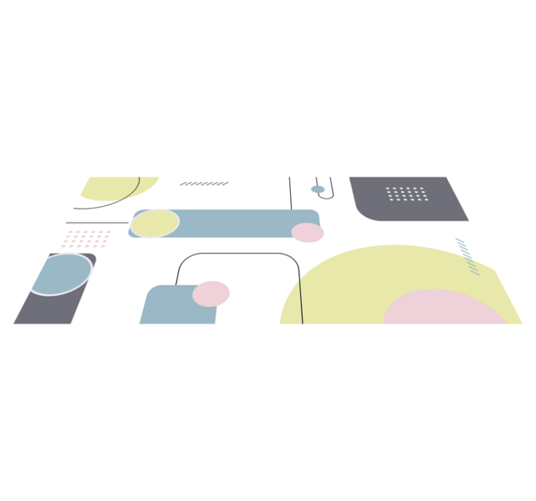 幾何学的なビニールマット パステル幾何学的背景 - TENSTICKERS