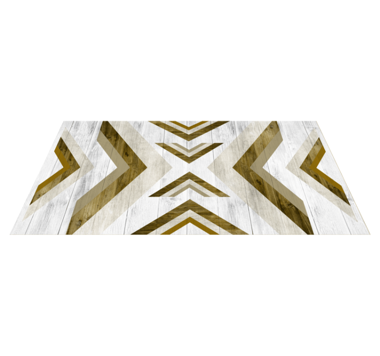 幾何学的なビニールマット 構造化されたデスクカバー - TENSTICKERS