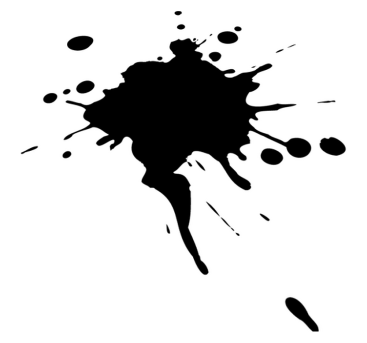 幾何学的なビニールマット スプラッシュエフェクトグラフィック - TENSTICKERS