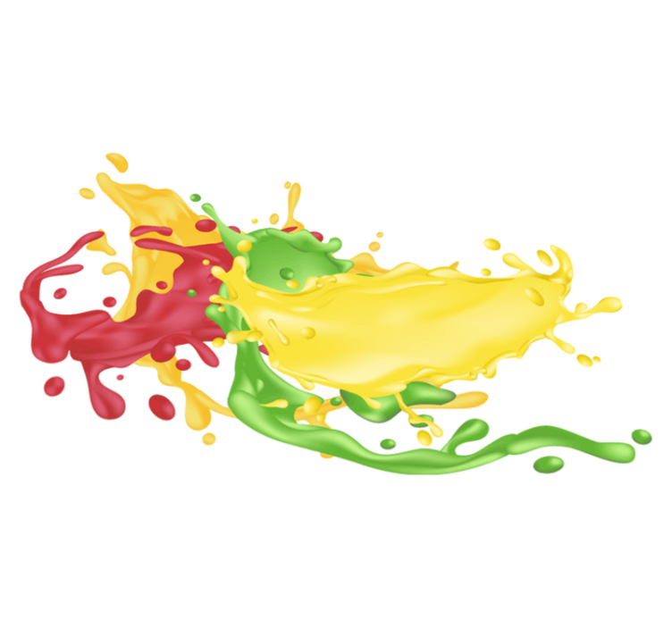 幾何学的なビニールマット色とりどりの形 - TENSTICKERS