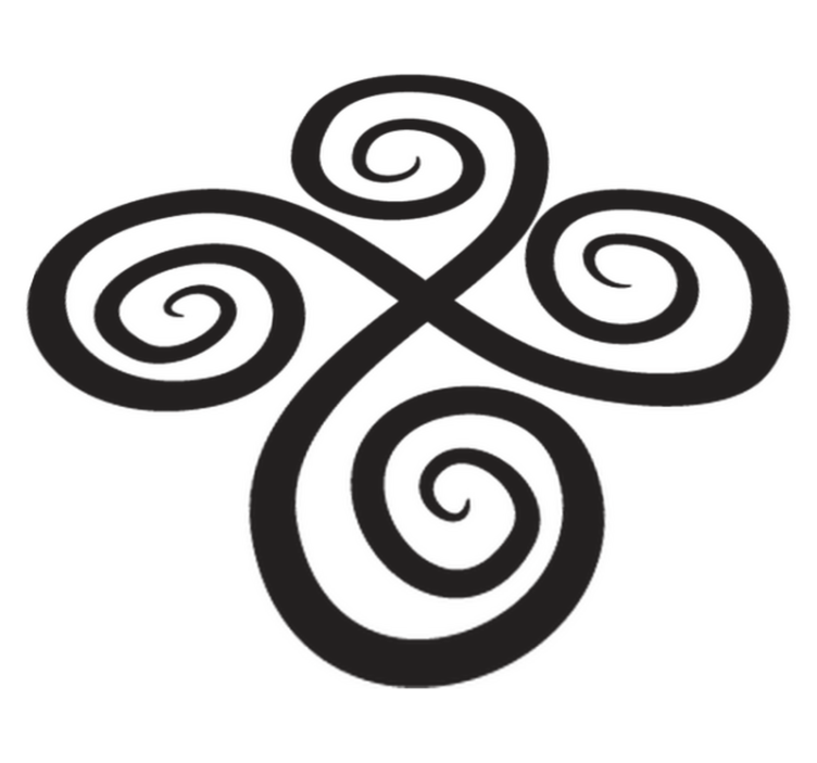 幾何学的なビニールマットエレガントスピンエレメント - TENSTICKERS