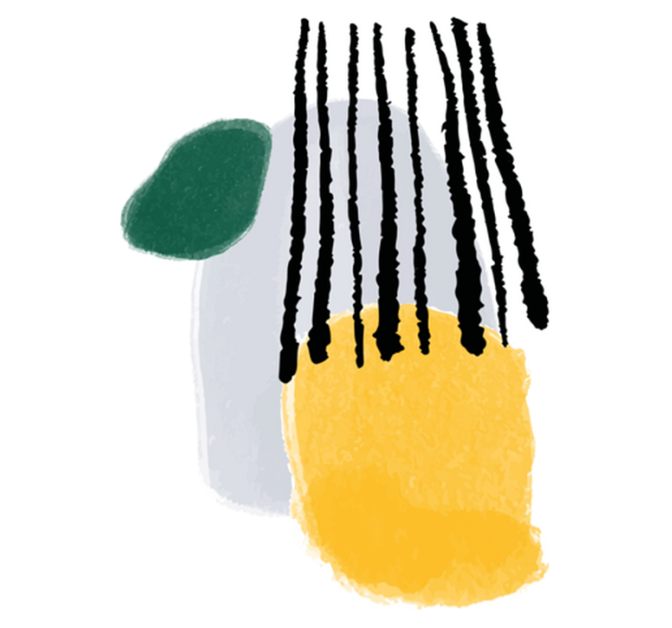 寝室 ビニールマット リアンニング抽象アート - TENSTICKERS