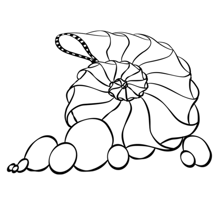 寝室 ビニールマット 海の貝殻 - TENSTICKERS