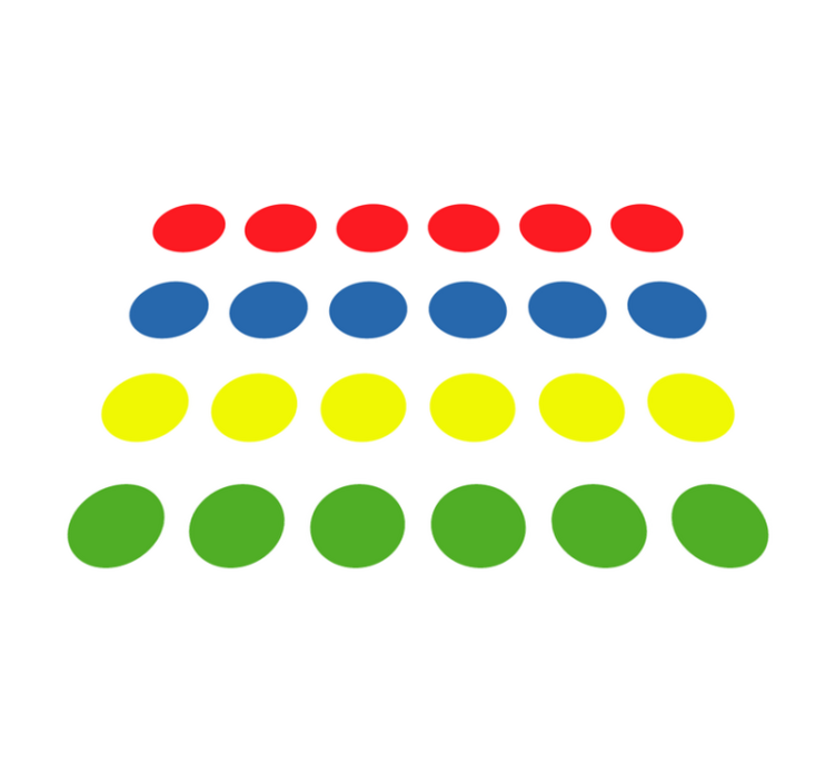 素晴らしいツイスターゲームビニールの敷物 - TENSTICKERS