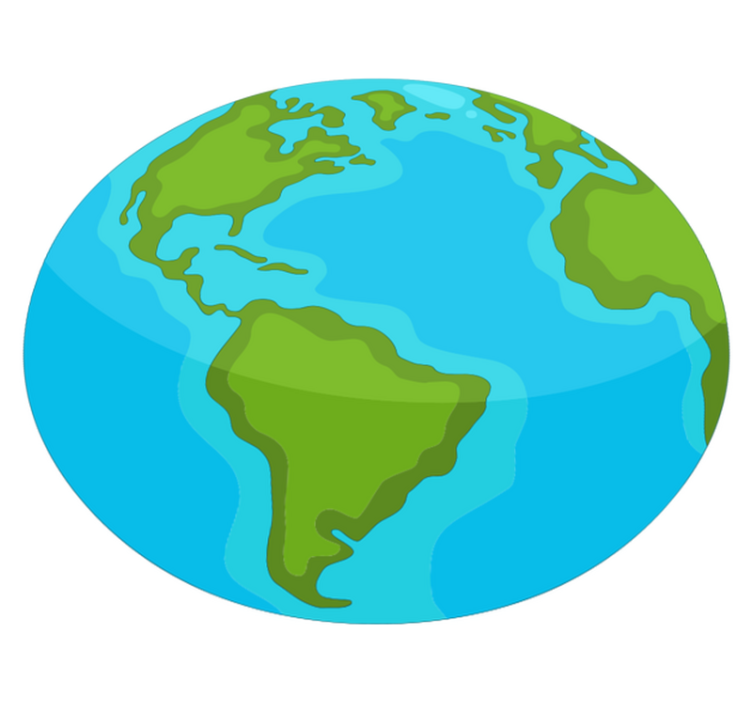 世界地図 ビニールマット 教育世界地図 - TENSTICKERS