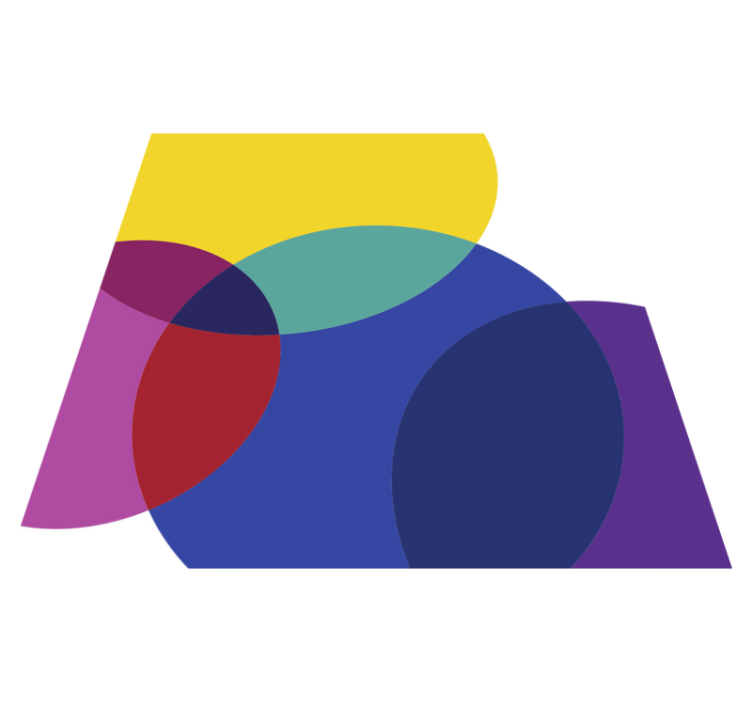 幾何学的な ビニールマット 幾何学的な色彩遊び - TENSTICKERS