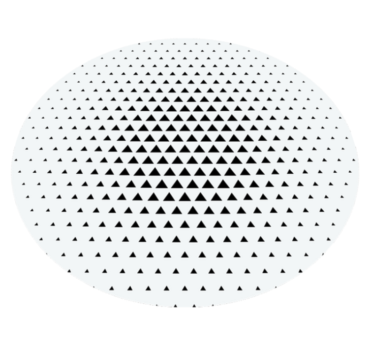 三角形のミニマルなビニールカーペット - TENSTICKERS