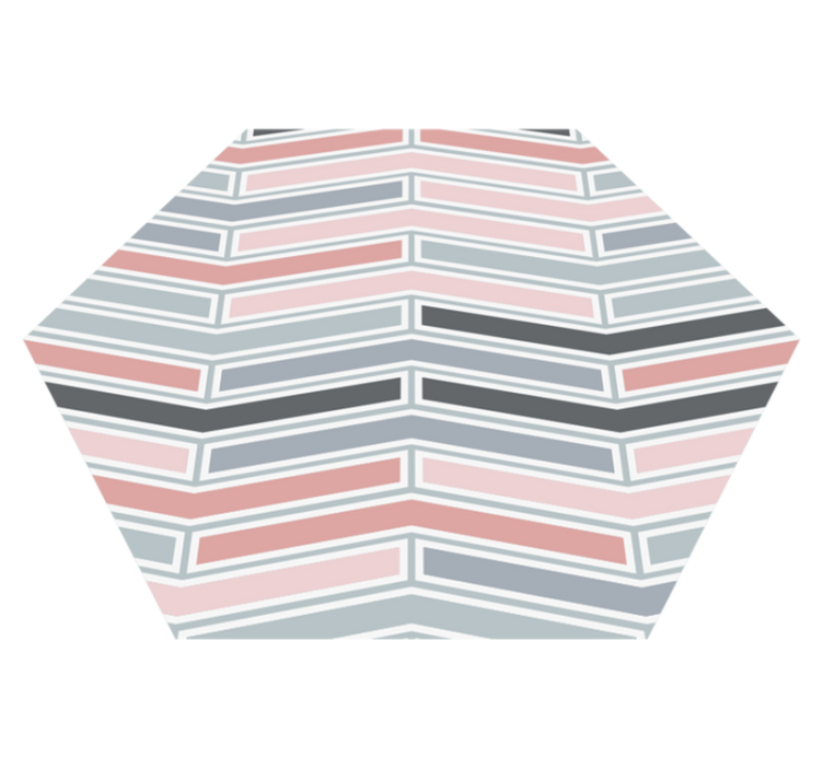 幾何学的な ビニールマット 幾何学的な線状パターン - TENSTICKERS