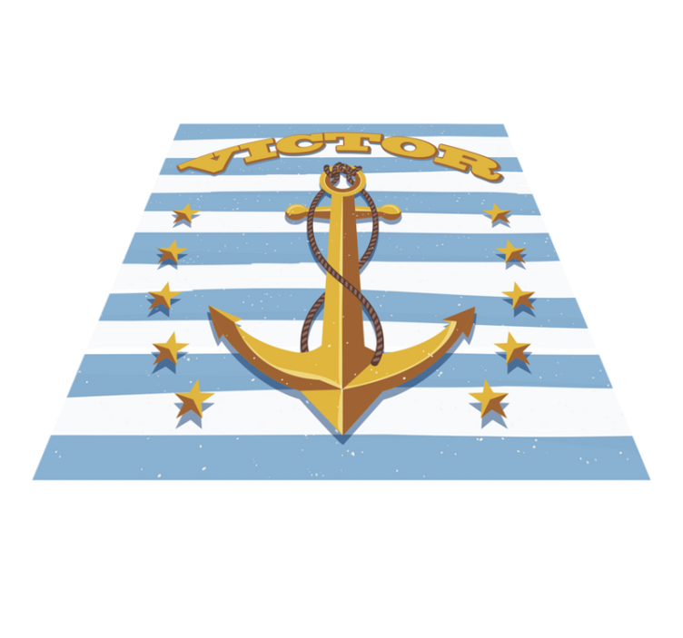 名前 ビニールマット 航海カスタマイズ可能 - TENSTICKERS