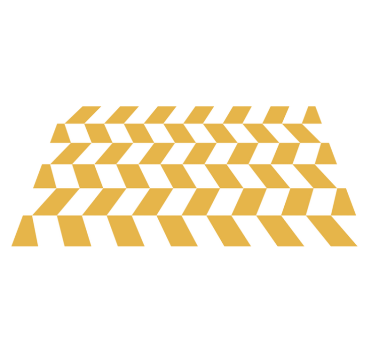 縞模様のビニールマット 幾何学的なヘリンボーン - TENSTICKERS