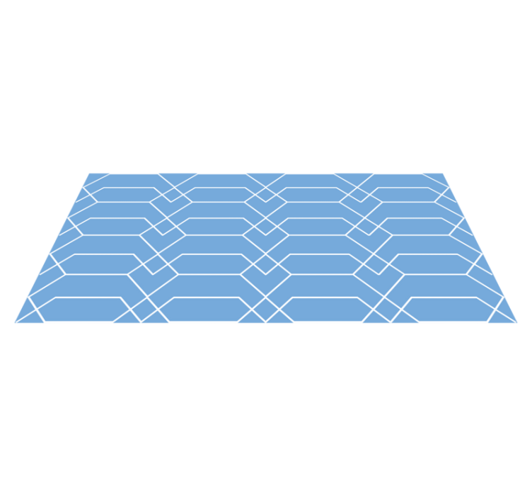 六角形の図の幾何学的な敷物 - TENSTICKERS