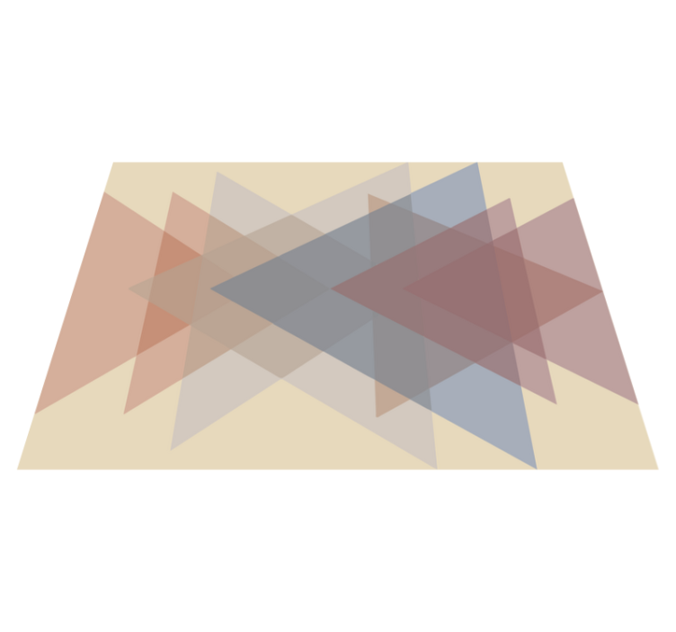 幾何学的な ビニールマット 幾何学的重なり - TENSTICKERS