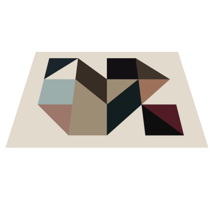 幾何学的な ビニールマット 幾何学的形状の装飾 - TENSTICKERS