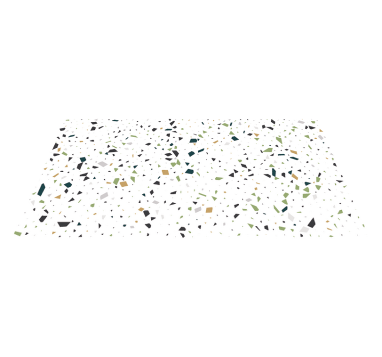 バスルームに1枚ビニールカーペット テラゾースプラッター - TENSTICKERS