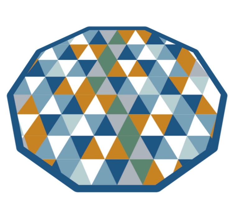 幾何学的な ビニールマット 幾何学的な八角形 - TENSTICKERS