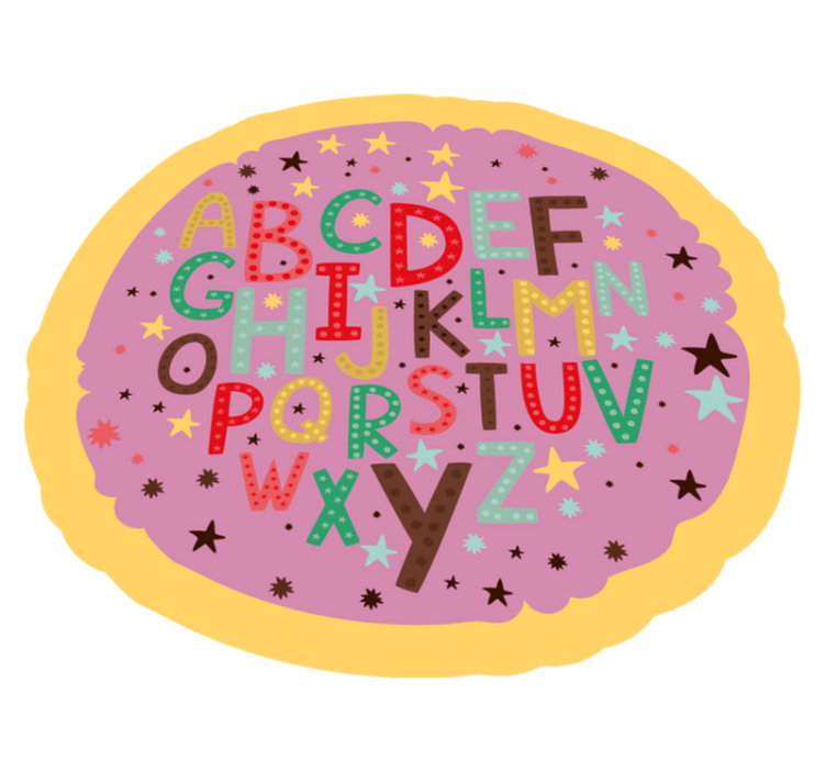 アルファベット ビニール マット 教育アルファベット - TENSTICKERS