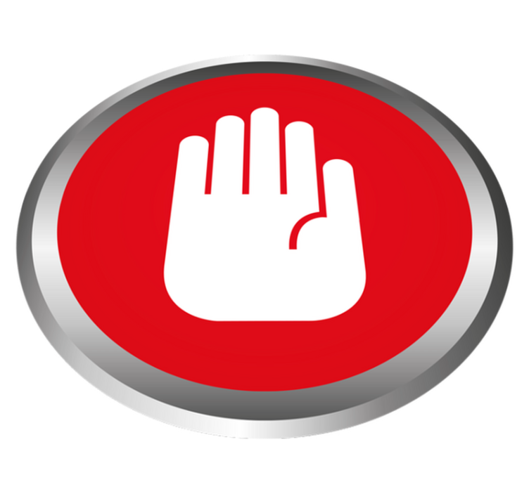 大理石ビニールラグストップ信号デコール - TENSTICKERS