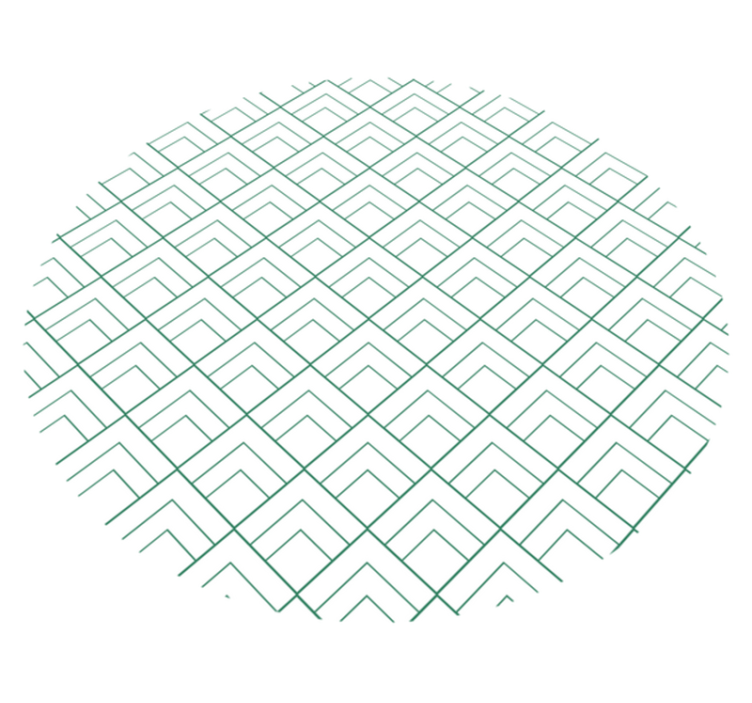 幾何学的な ビニールマット 幾何学的な線のオーバーレイ - TENSTICKERS