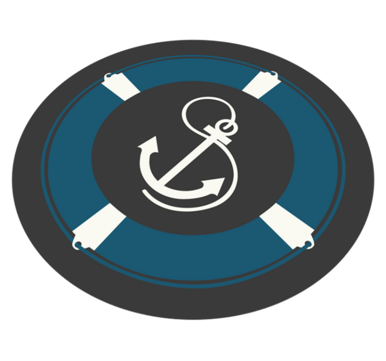 アンカーラグカーペットティーンビニールラグ - TENSTICKERS