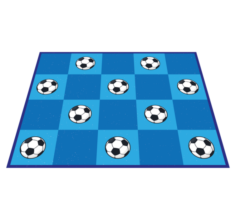 ゲーム ビニールマット サッカー柄 - TENSTICKERS