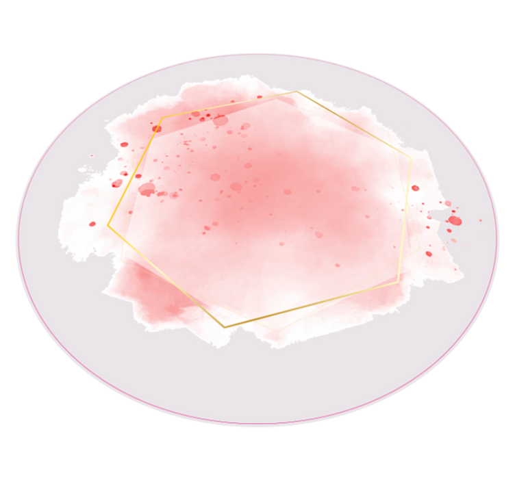 ミニマリスト ビニールマット 抽象的な水彩画 - TENSTICKERS