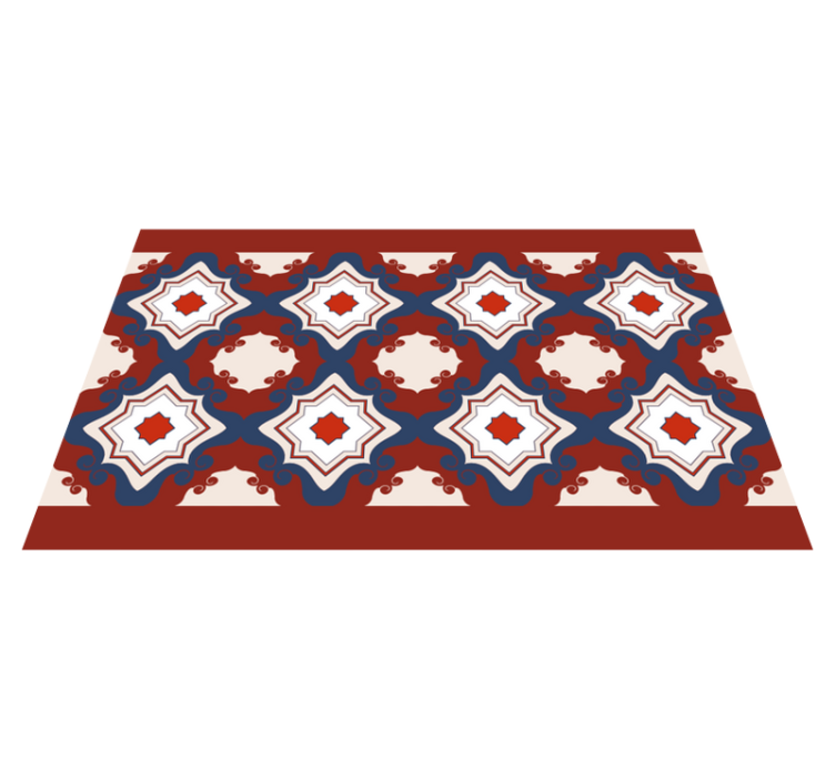 ビニール タイル カーペット 複雑なモザイクの対称性 - TENSTICKERS