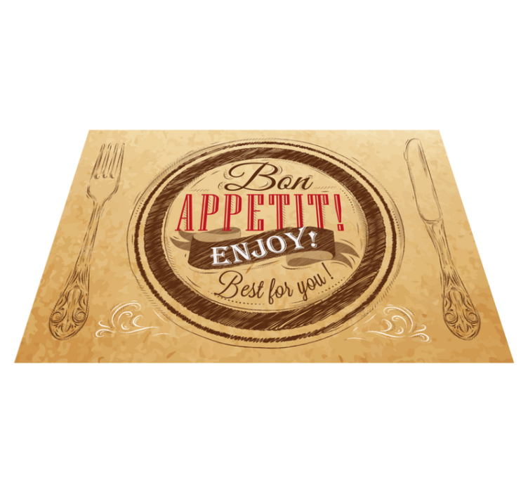 フレーズ ビニールマット どうぞお楽しみください - TENSTICKERS