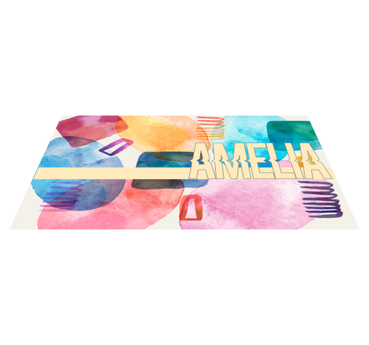 名前 ビニールマット カスタマイズされた名前 - TENSTICKERS