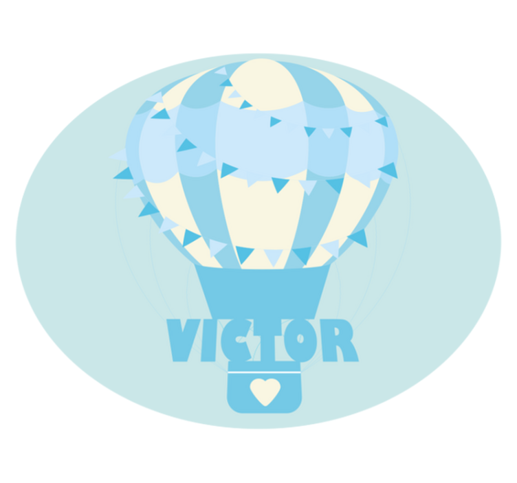 名前 ビニールマット カスタマイズ可能なバルーン - TENSTICKERS