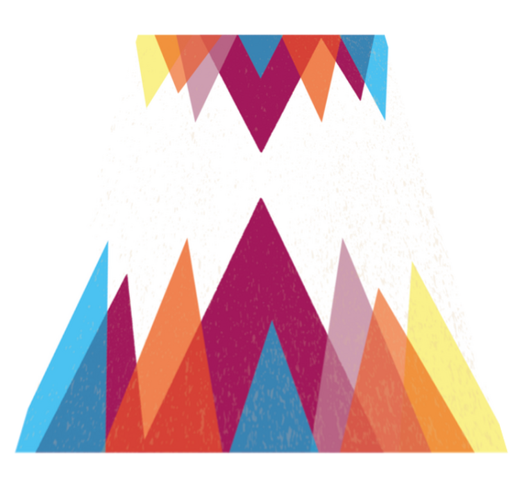 カラフルな北欧デザイン北欧絨毯 - TENSTICKERS