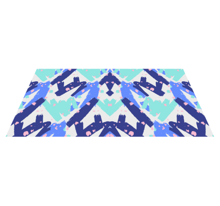 北欧の縞模様のビニールカーペット - TENSTICKERS