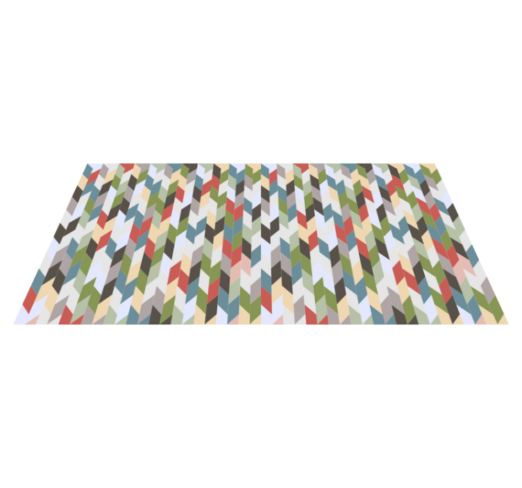 幾何学的な ビニールマット ヘリンボーンスペクトル - TENSTICKERS