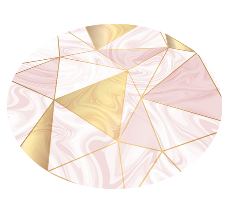 幾何学的な ビニールマット 幾何学的な大理石の構成 - TENSTICKERS