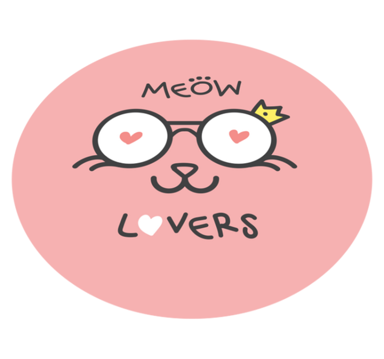 子供 ビニールマット 猫好きのグラフィック - TENSTICKERS