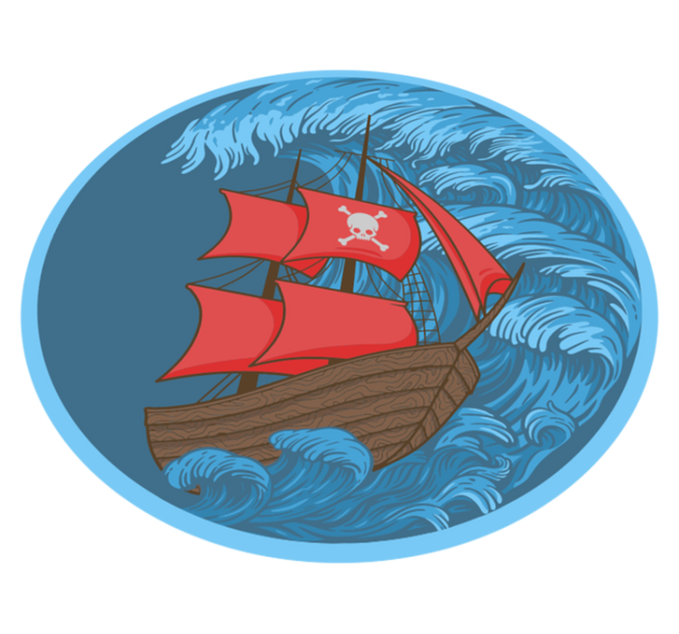 ゲーム ビニールマット 海賊遊び時間 - TENSTICKERS