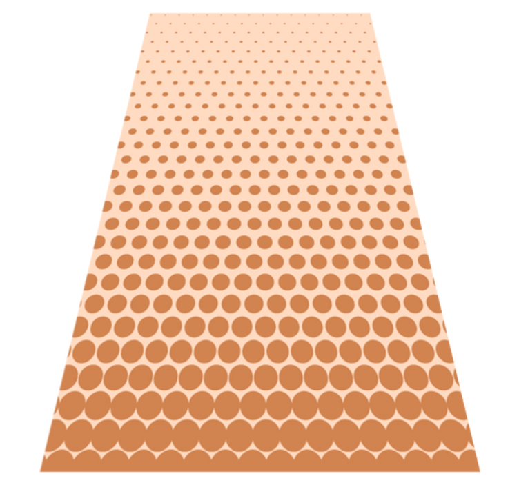縞模様のビニールマット 水玉グラデーション - TENSTICKERS