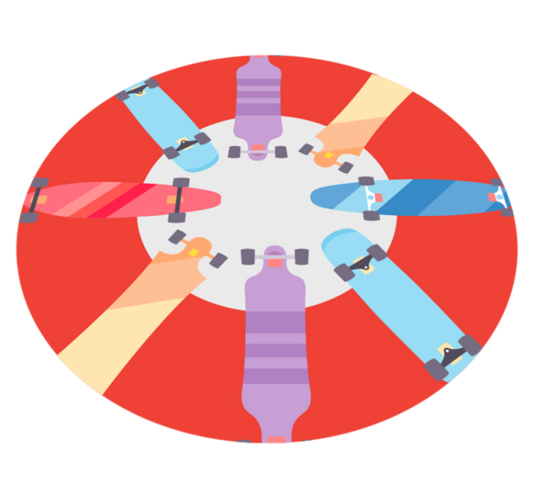 ゲーム ビニールマット 円形ボードゲーム - TENSTICKERS