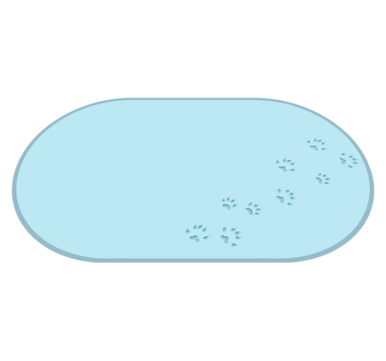 冷凍足跡ビニールラグ - TENSTICKERS