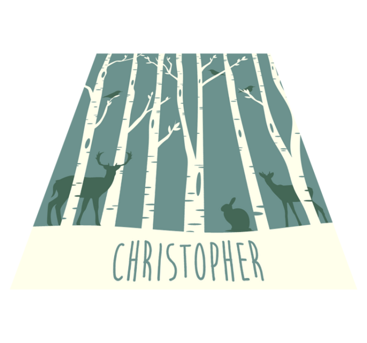 名前 ビニールマット 森の友達テーマ - TENSTICKERS