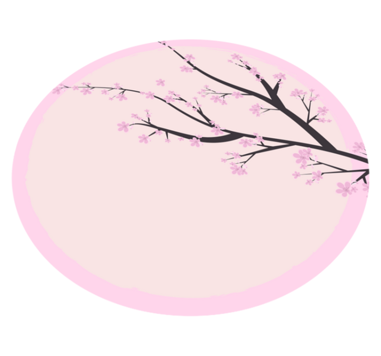 花と植物の壁画桜の枝 - TENSTICKERS