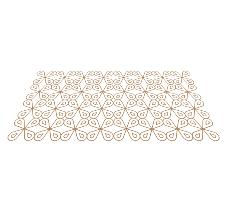 ビニール タイル カーペット 繊細な葉のモチーフ - TENSTICKERS