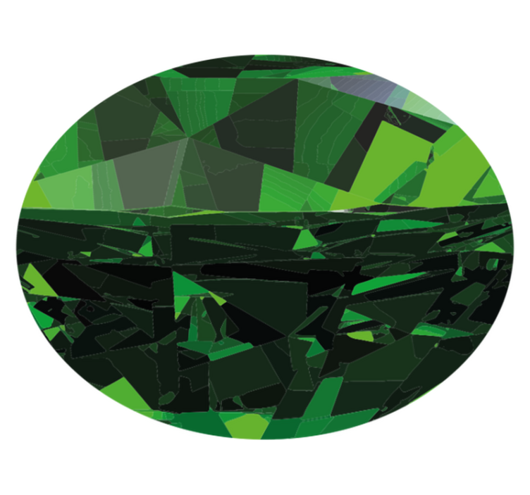 テクスチャー ビニールマット 幾何学的緑のファセット - TENSTICKERS