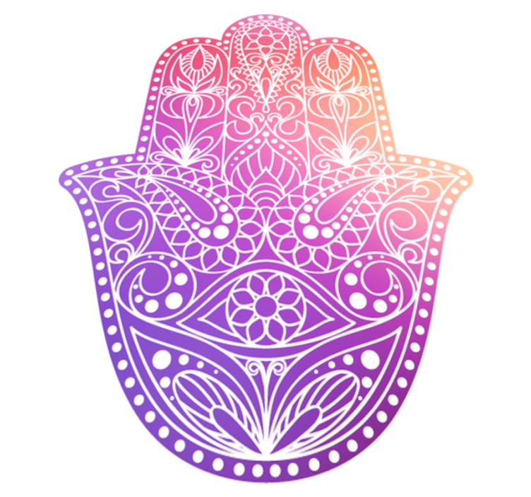 マンダラ ビニールマット マンダラ手描きデザイン - TENSTICKERS