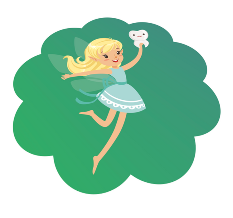 子供 ビニールマット 歯の妖精のファンタジー - TENSTICKERS