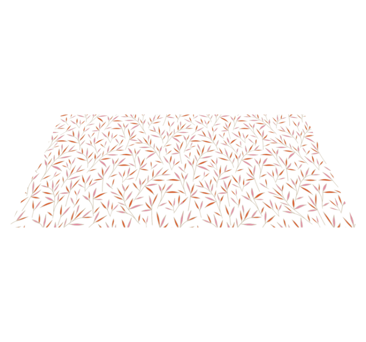 花と植物の壁画 繊細な葉のパターン - TENSTICKERS