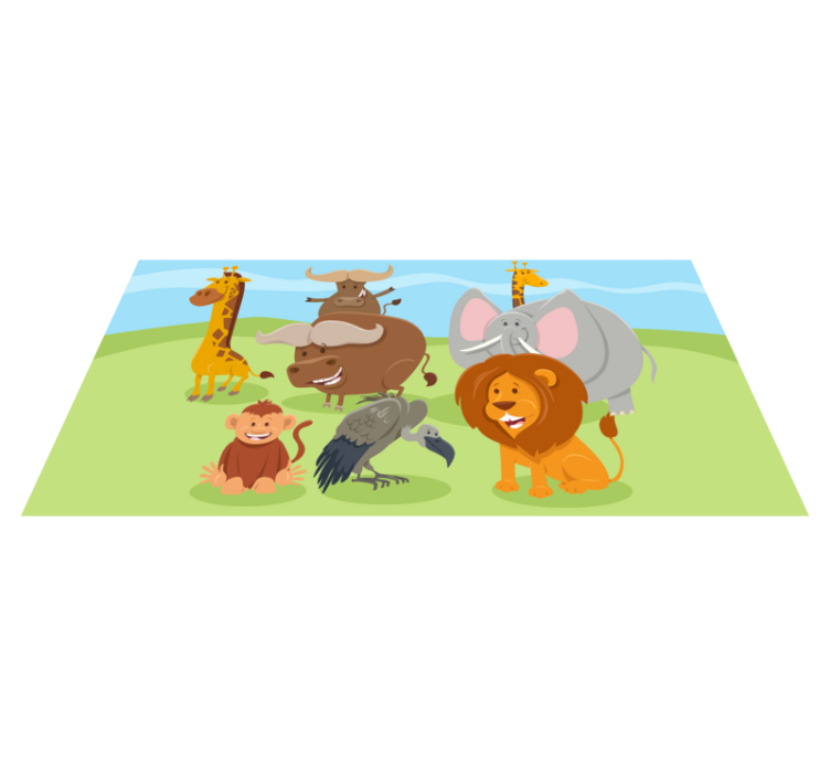 壁画 モアチルドレン 魅力的な生き物の友達 - TENSTICKERS