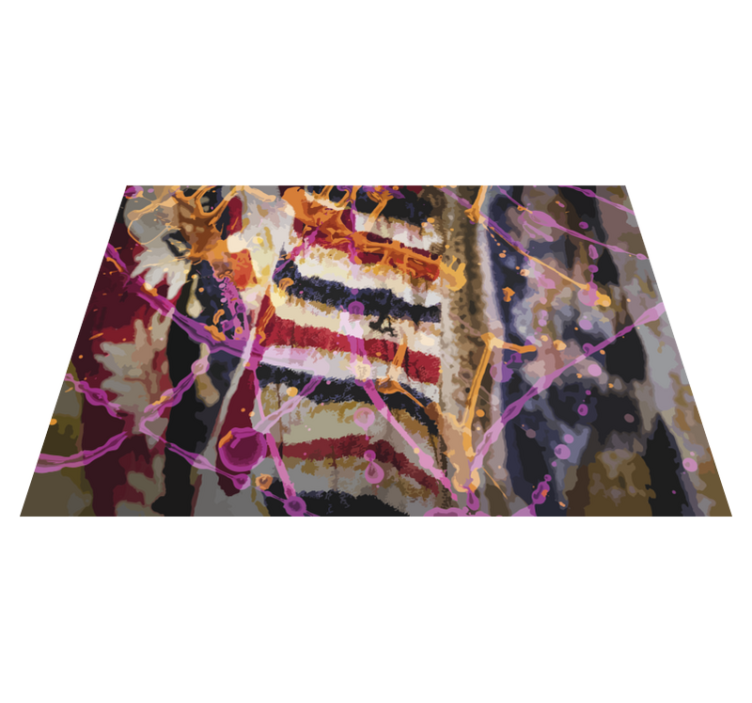 テクスチャー ビニールマット 抽象的なカラーフロー - TENSTICKERS