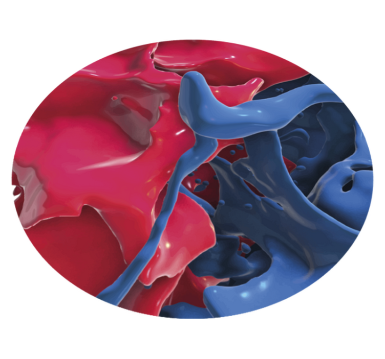 テクスチャー ビニールマット 抽象的なカラーストリーム - TENSTICKERS